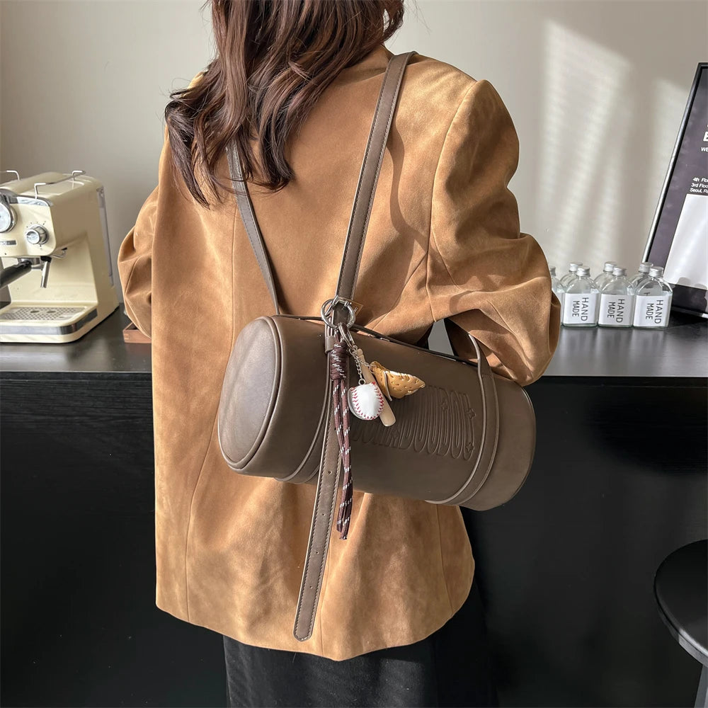 Luxury Cylinder Shoulder Bag