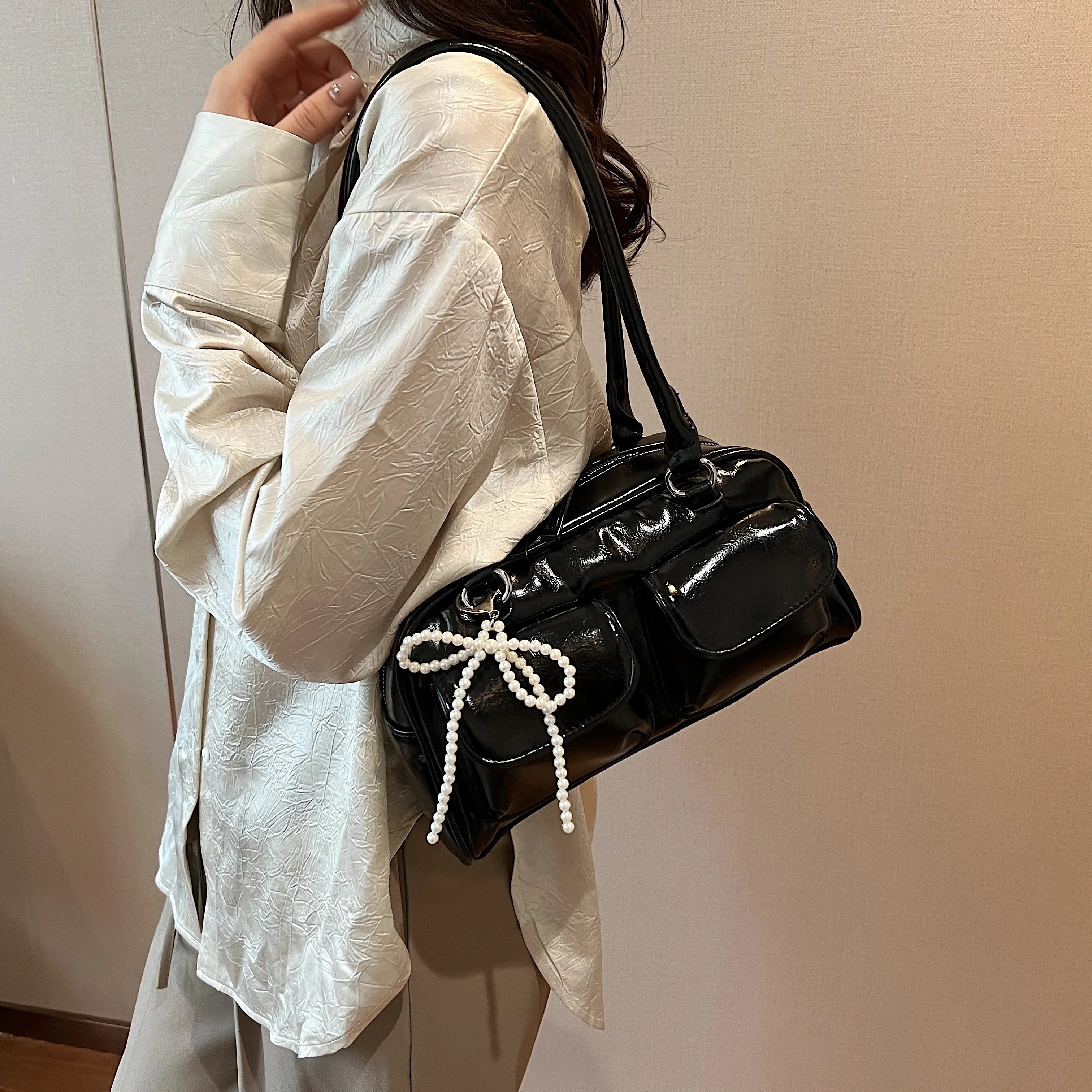 Fashionable Underarm Bow Bag for Women