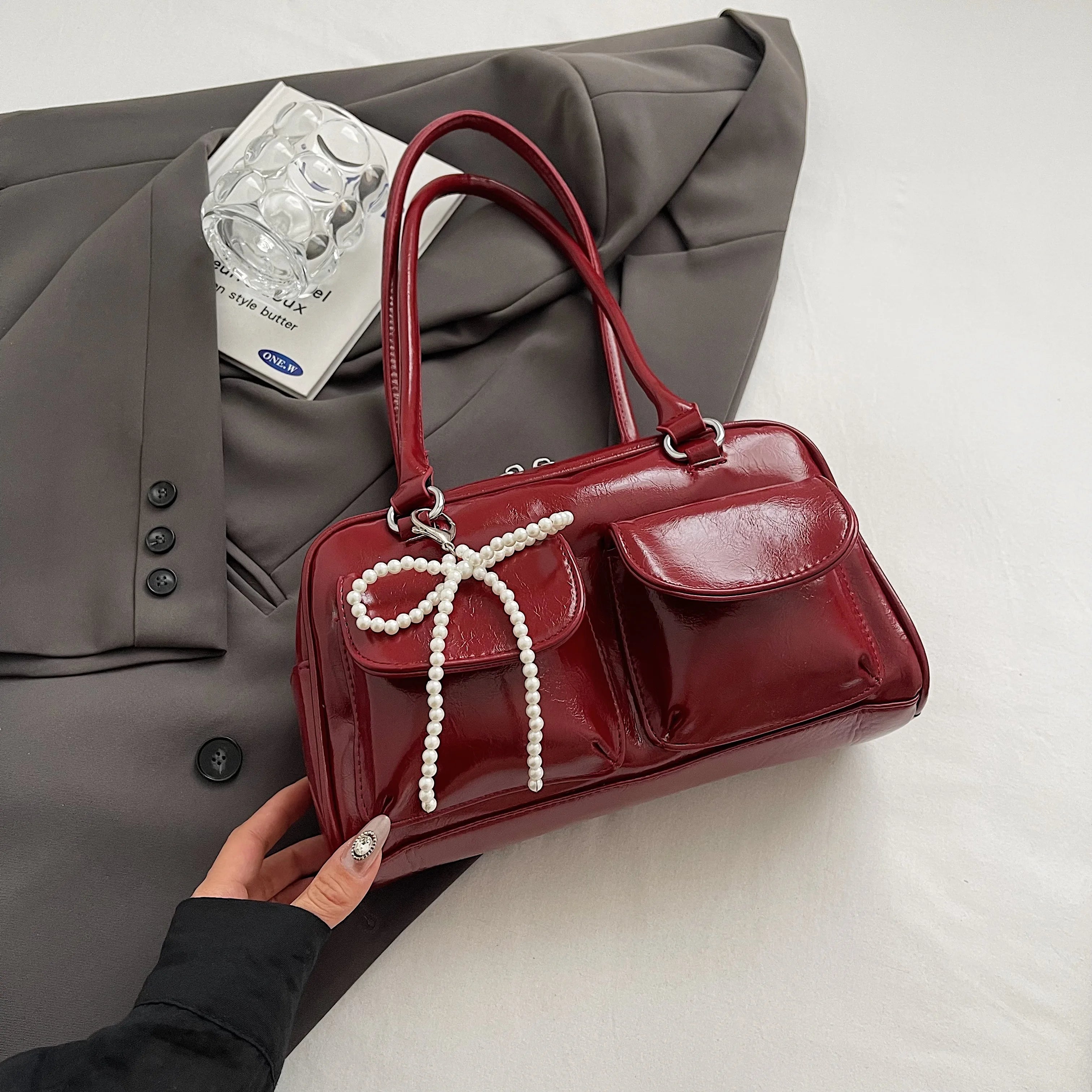 Fashionable Underarm Bow Bag for Women