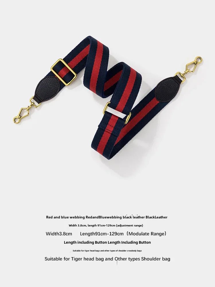 Adjustable Tiger Head Bag Strap – Stylish Nylon Shoulder Belt for G Home & Camera Bags
