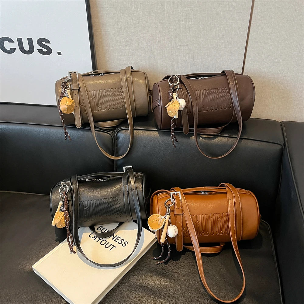 Luxury Cylinder Shoulder Bag