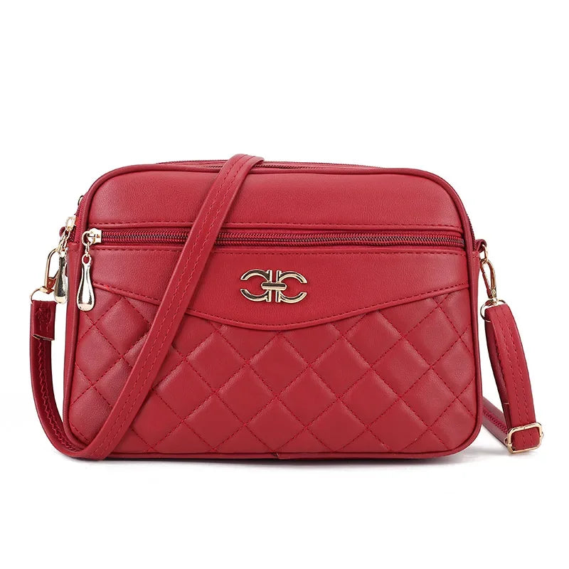 High Capacity Soft PU Leather Envelope Messenger Bag – Zipper Closure Shoulder Purse for Women