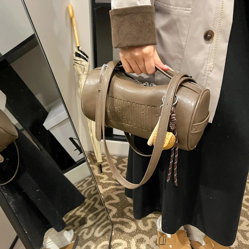 Luxury Cylinder Shoulder Bag