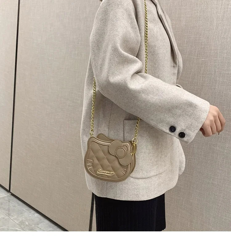 Hello Kitty Rhombic Shoulder Bag – Cute & Trendy Cartoon Wallet Purse