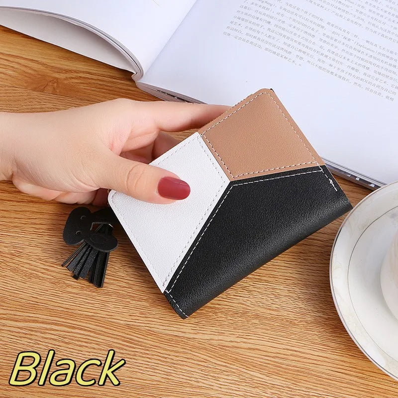 Compact Card Holder (Zip Wallet) with Tassel for Women & Girls