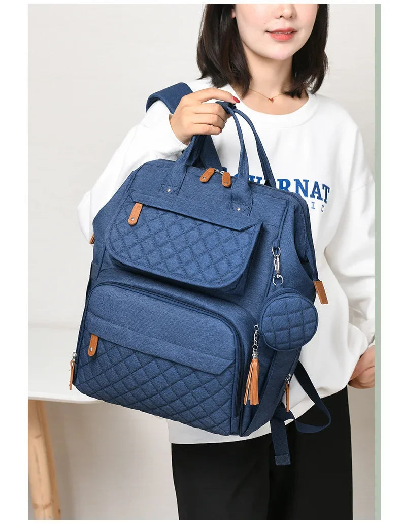 Multi-Compartment Mommy Diaper Backpack