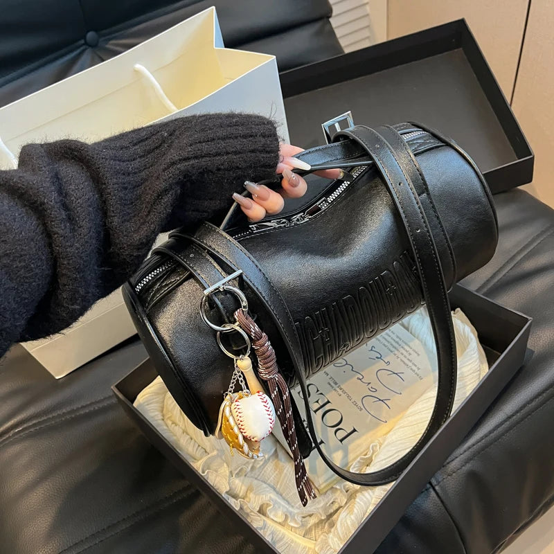 Luxury Cylinder Shoulder Bag