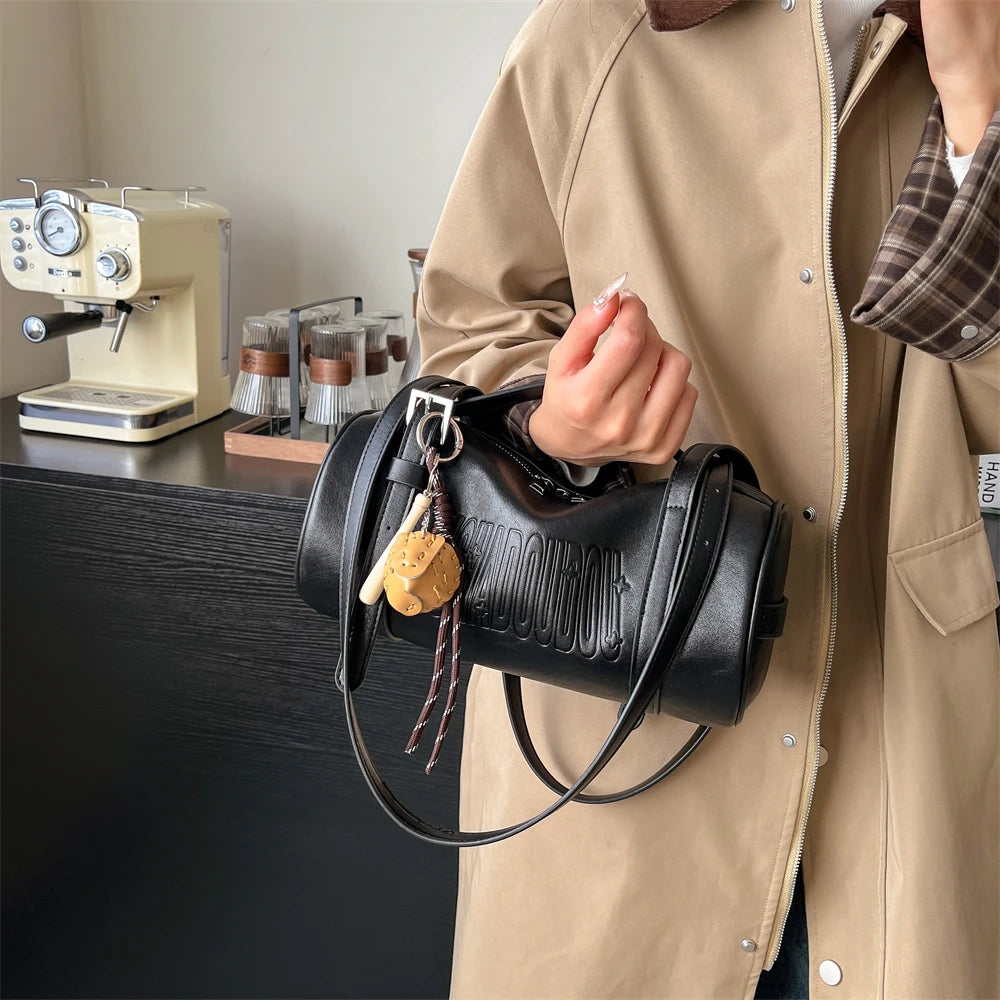 Luxury Cylinder Shoulder Bag