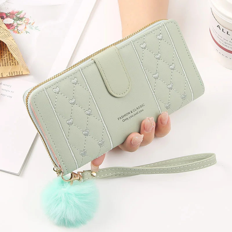 Women's Long Wallet – Large Capacity Wristlet Clutch