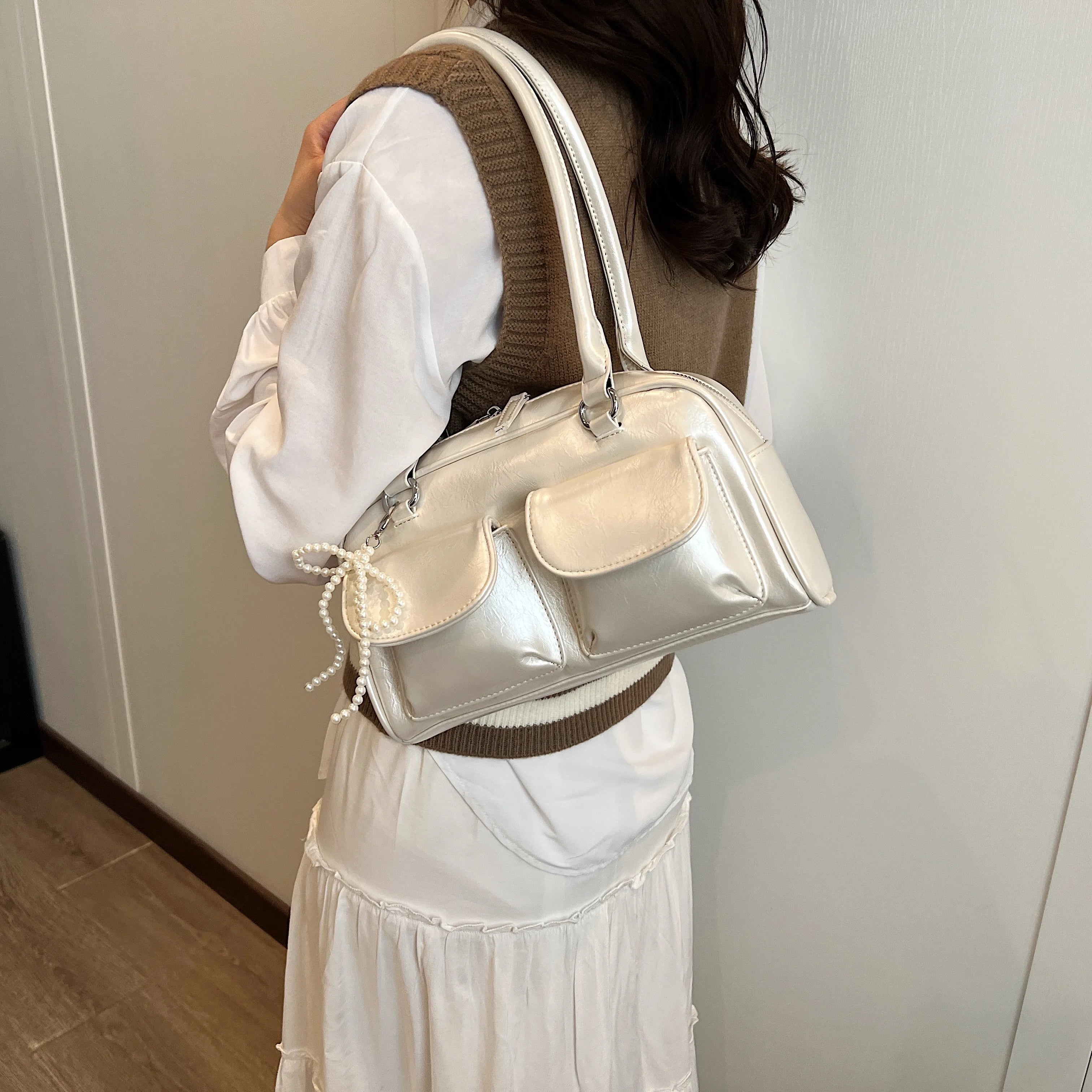 Fashionable Underarm Bow Bag for Women