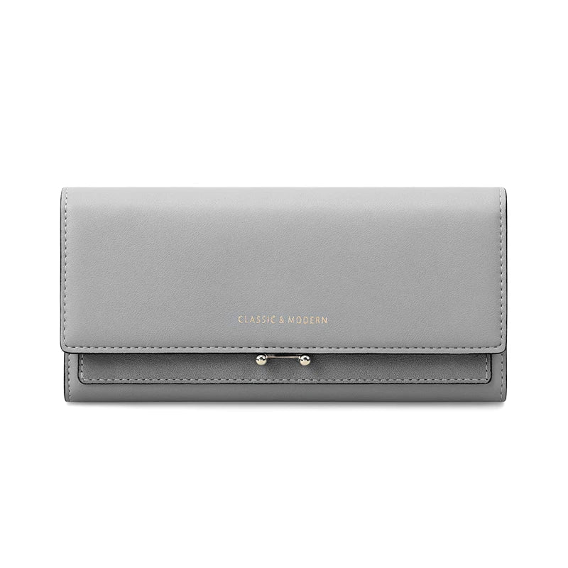 Luxury Women's Long Wallet – Stylish Clutch with Phone Pocket & Card Holder