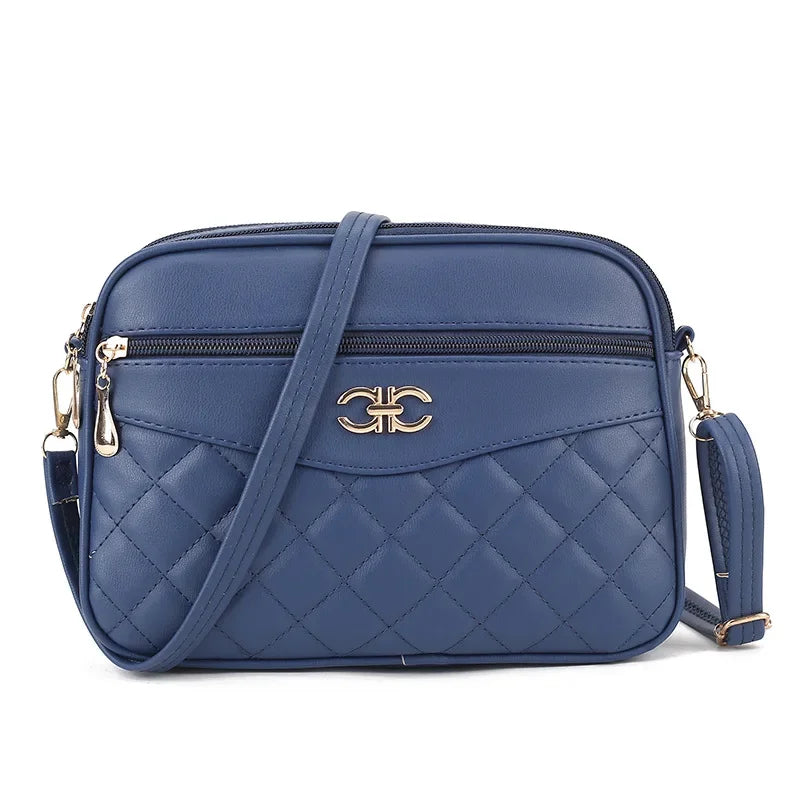 High Capacity Soft PU Leather Envelope Messenger Bag – Zipper Closure Shoulder Purse for Women