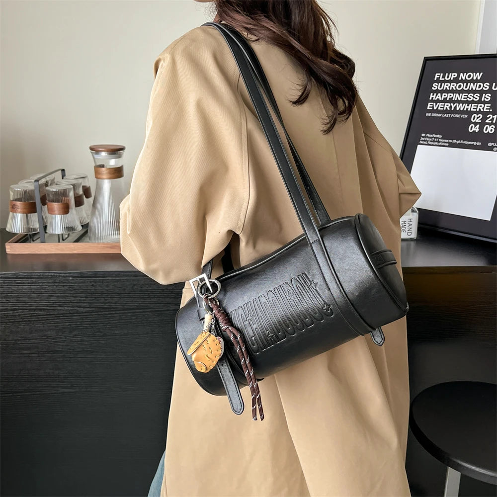 Luxury Cylinder Shoulder Bag