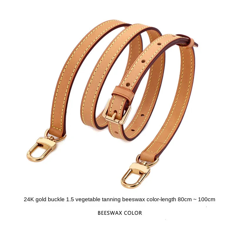 Adjustable Genuine Leather Bag Strap