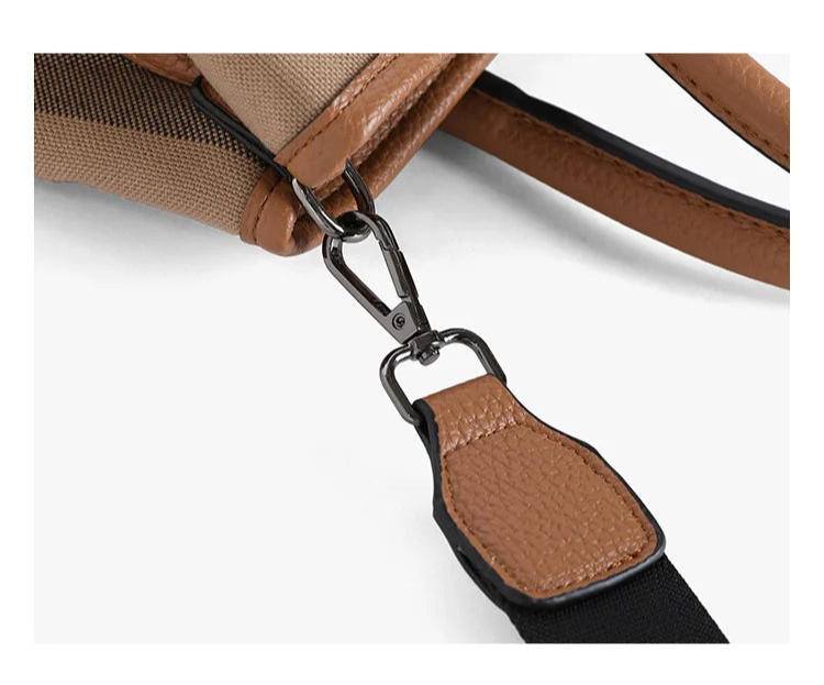 Plaid Designer Shoulder Bag