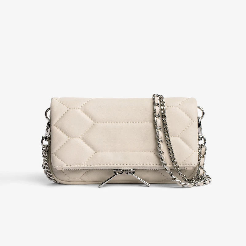 Vintage Chain Envelope Shoulder Bag – Elegant Black Crossbody for Women