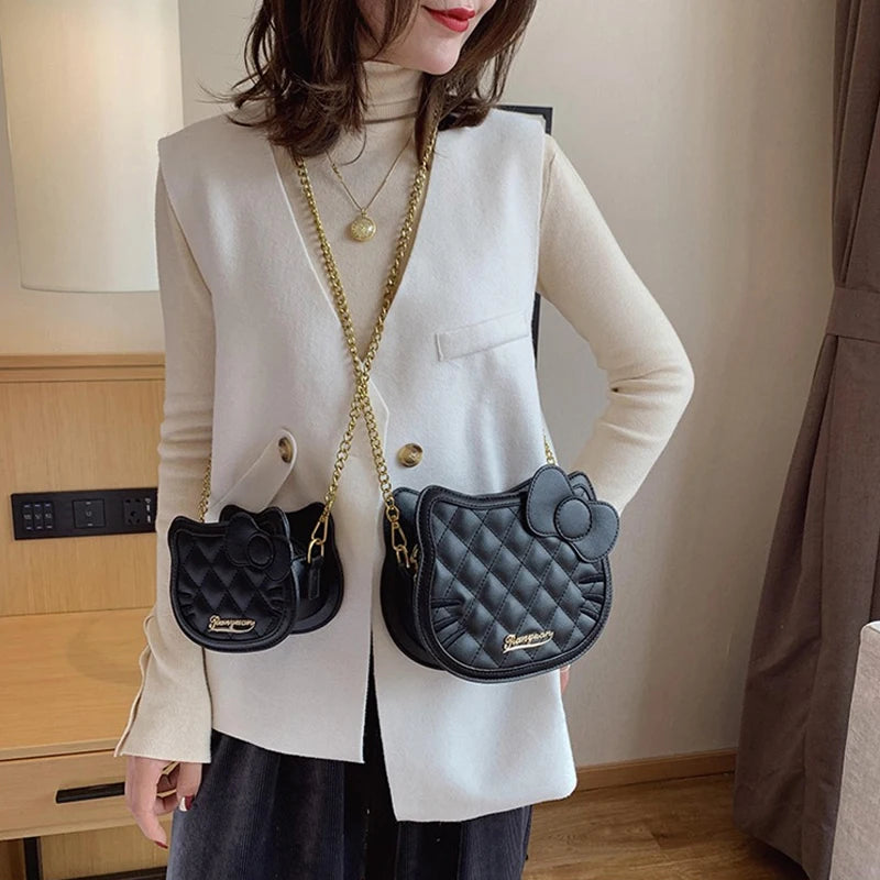 Hello Kitty Rhombic Shoulder Bag – Cute & Trendy Cartoon Wallet Purse