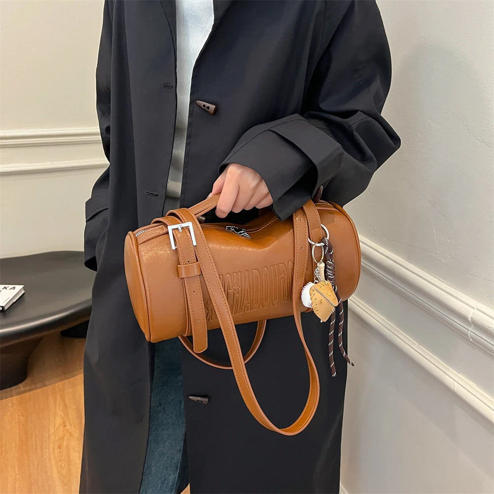Luxury Cylinder Shoulder Bag
