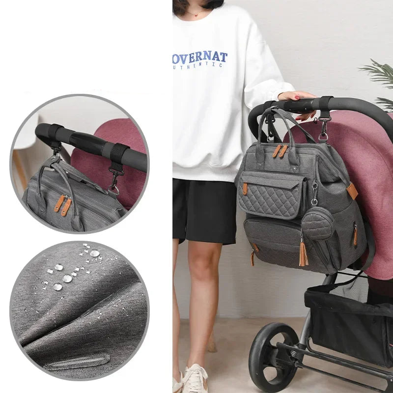 Multi-Compartment Mommy Diaper Backpack