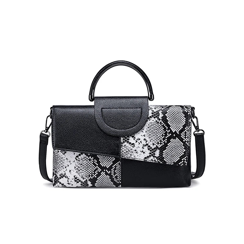 Luxury Soft PU Leather Flap Shoulder Bag – Minimalist Cover Closure Handbag for Women