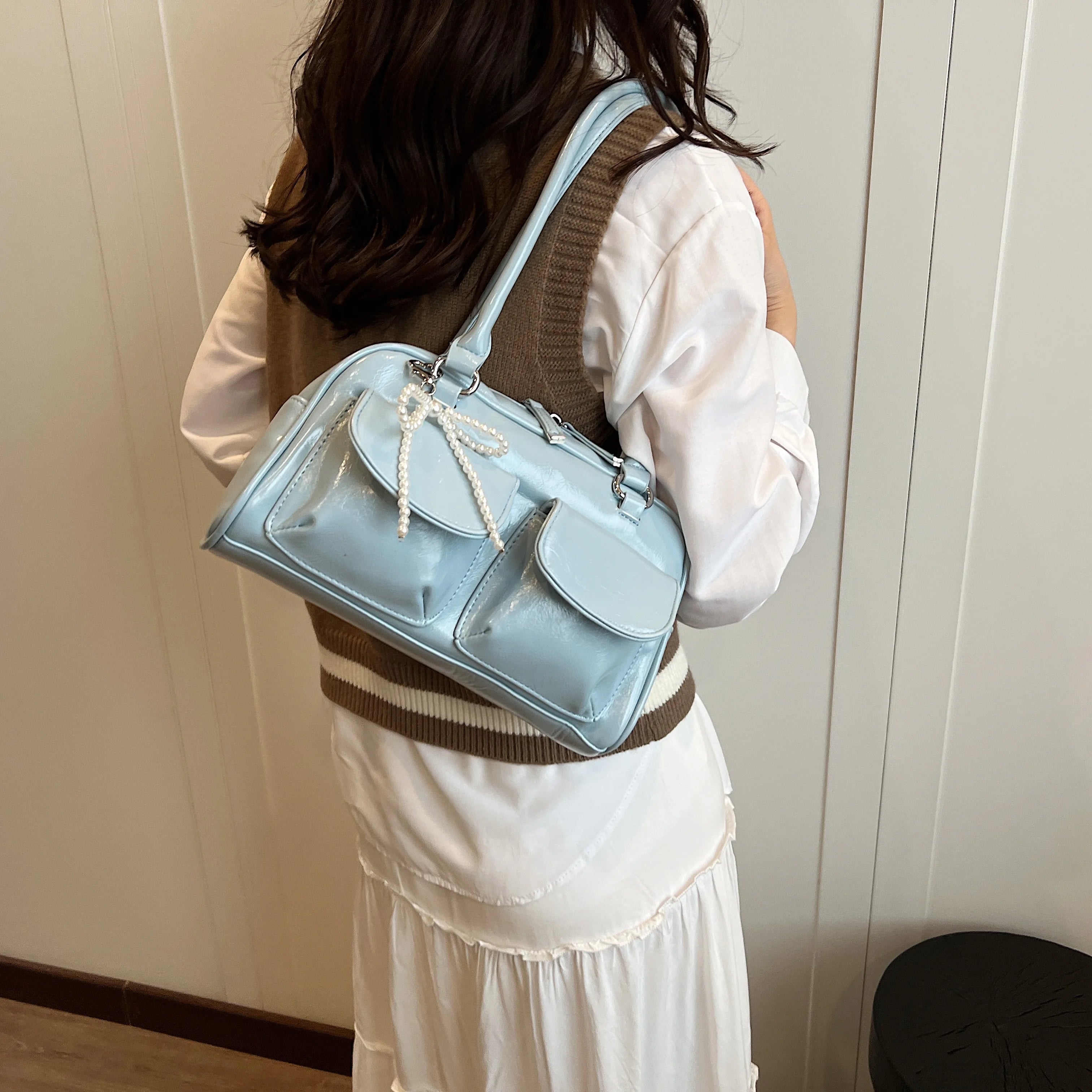 Fashionable Underarm Bow Bag for Women
