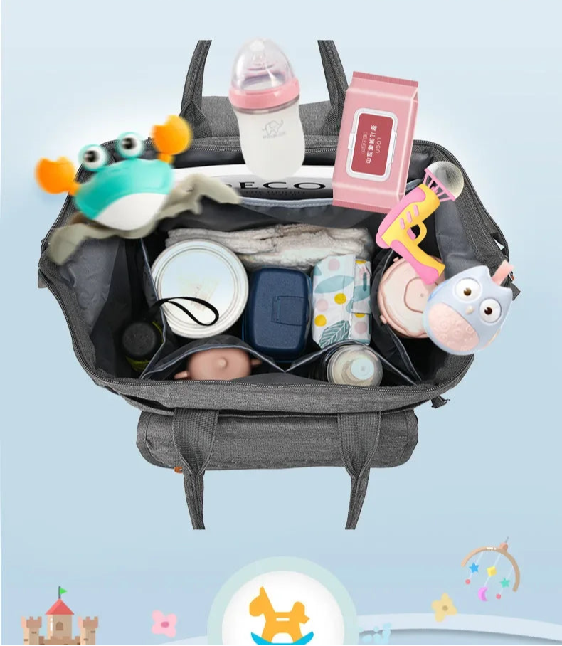 Multi-Compartment Mommy Diaper Backpack
