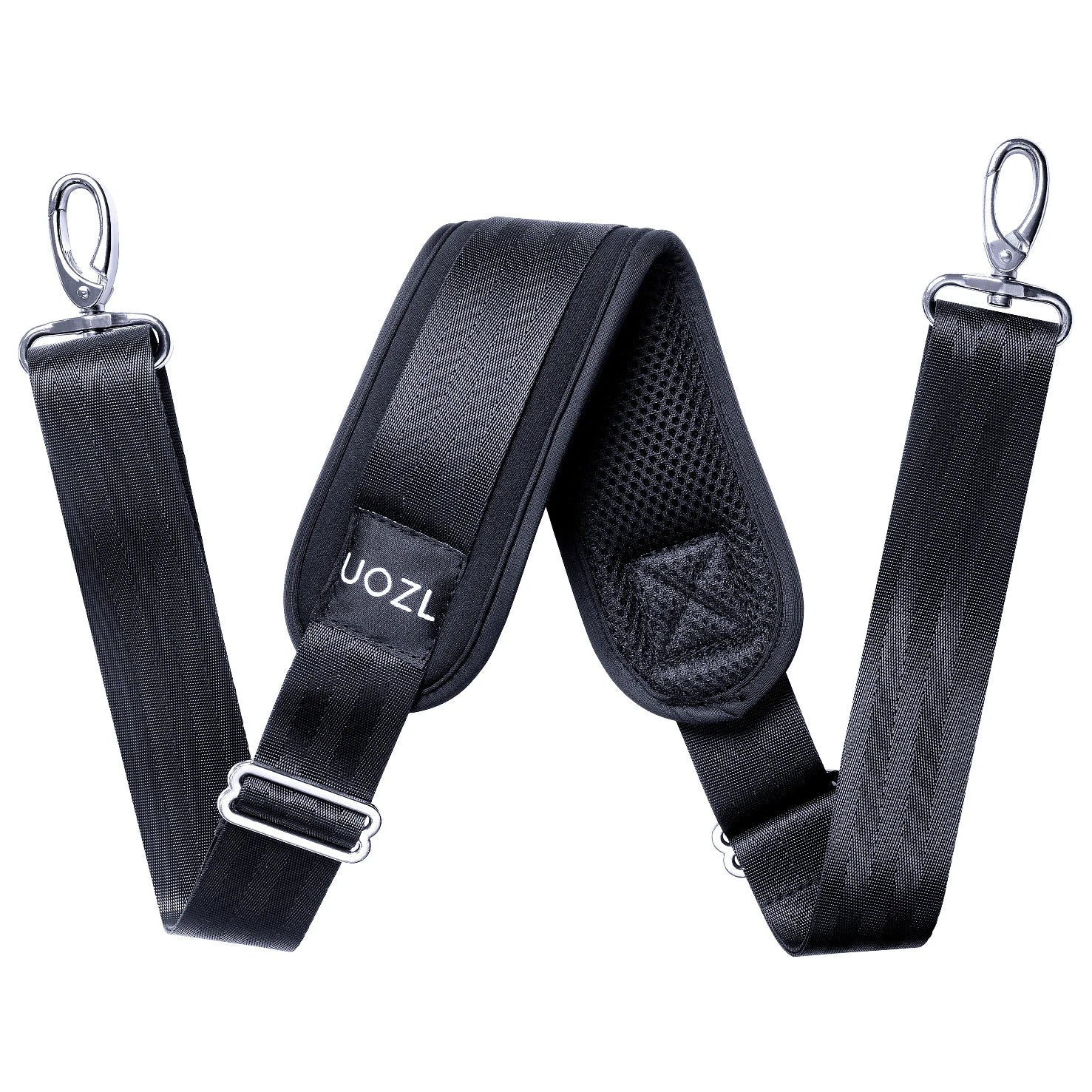 UOZL 79-Inch Adjustable Fabric Shoulder Strap – With Soft Pad & Alloy Hooks for Laptop Bags, Luggage & More