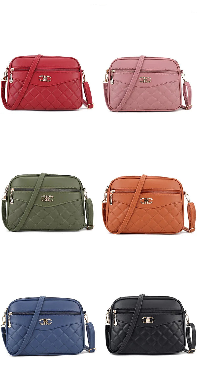 High Capacity Soft PU Leather Envelope Messenger Bag – Zipper Closure Shoulder Purse for Women