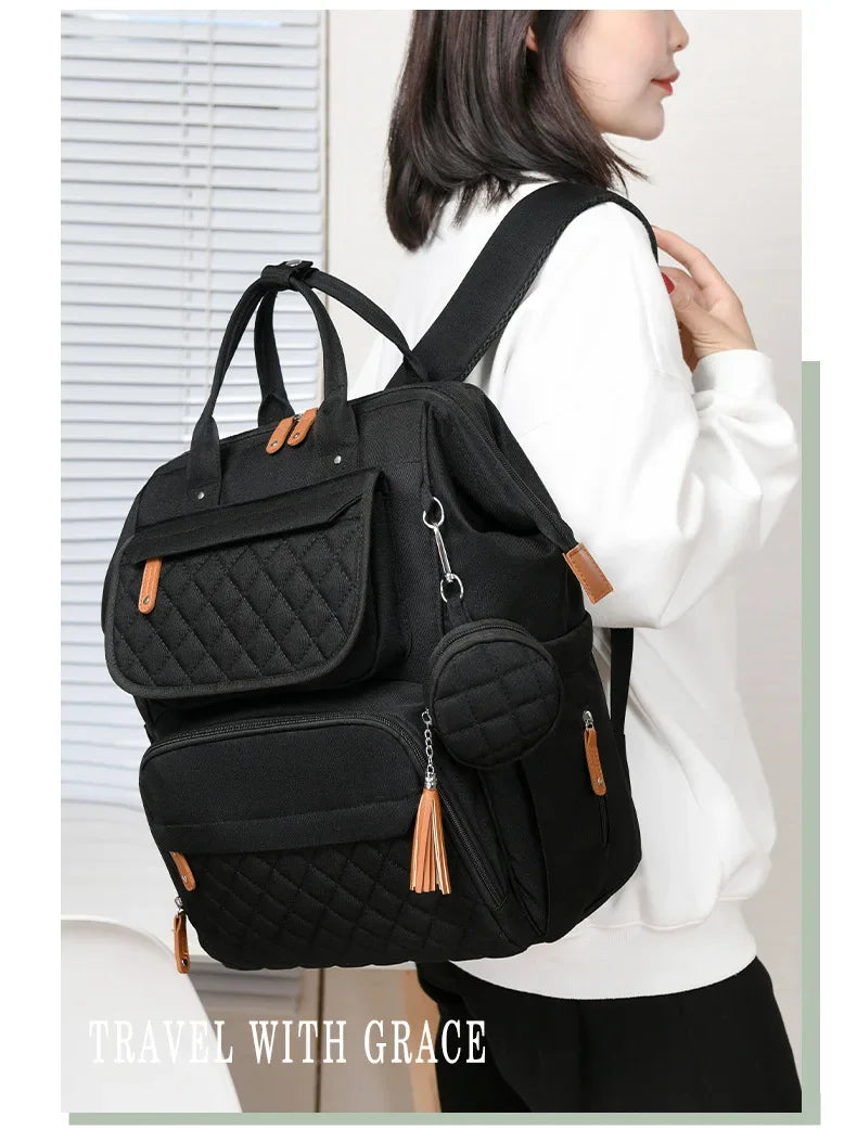 Multi-Compartment Mommy Diaper Backpack