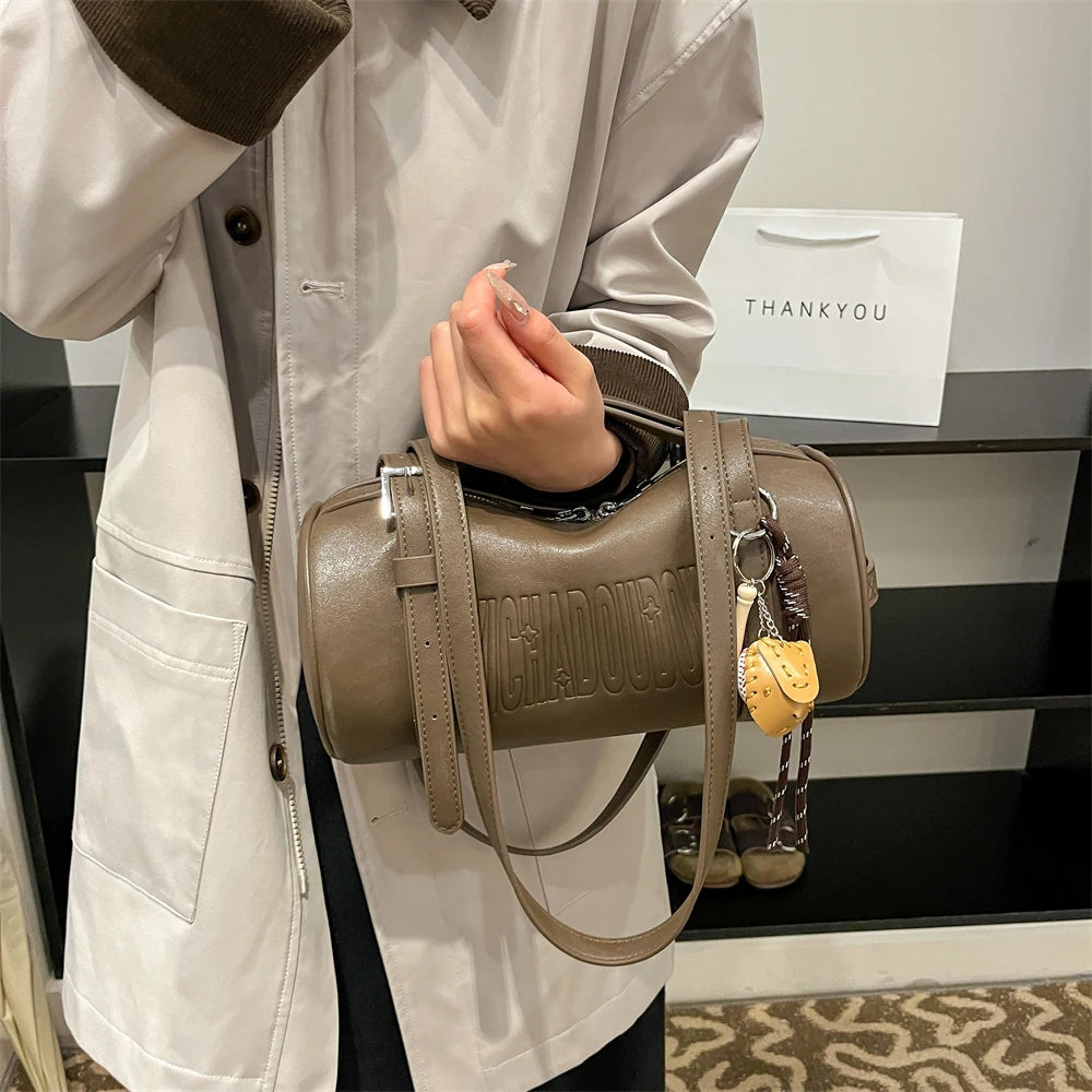 Luxury Cylinder Shoulder Bag