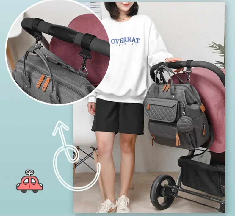 Multi-Compartment Mommy Diaper Backpack