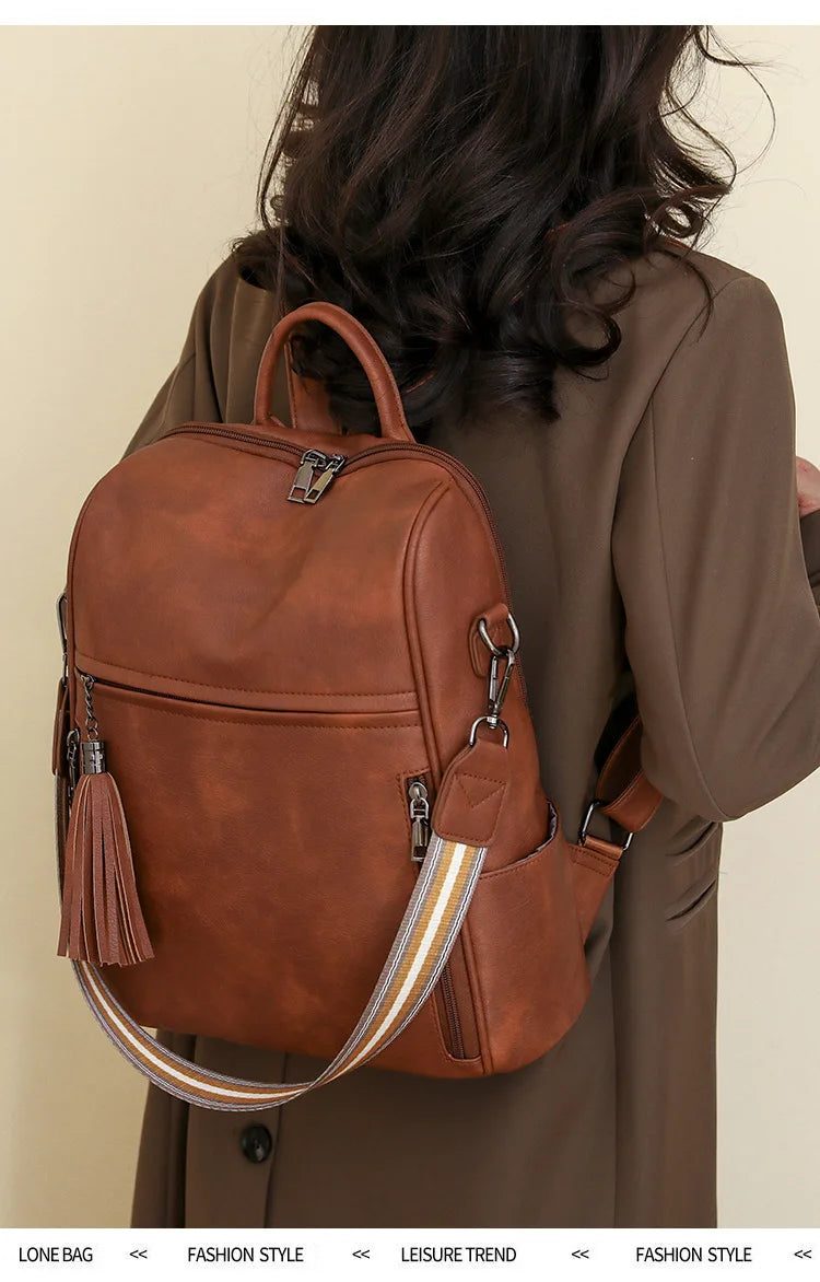 Leather Backpack Purse For Women Designer Travel Backpack