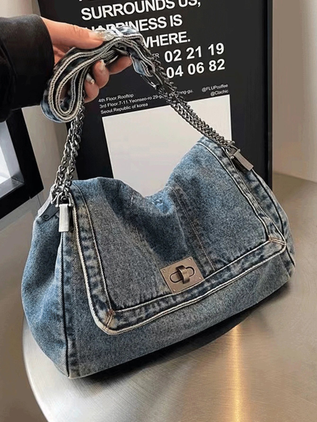 Women’s Canvas Square Shoulder Bag – Lightweight & Stylish