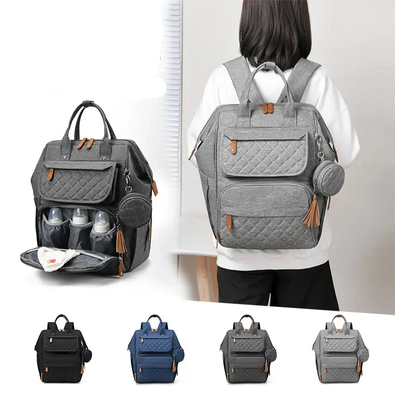 Multi-Compartment Mommy Diaper Backpack