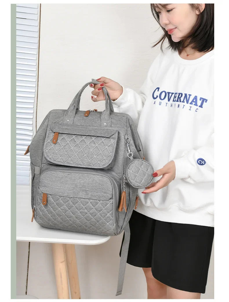 Multi-Compartment Mommy Diaper Backpack