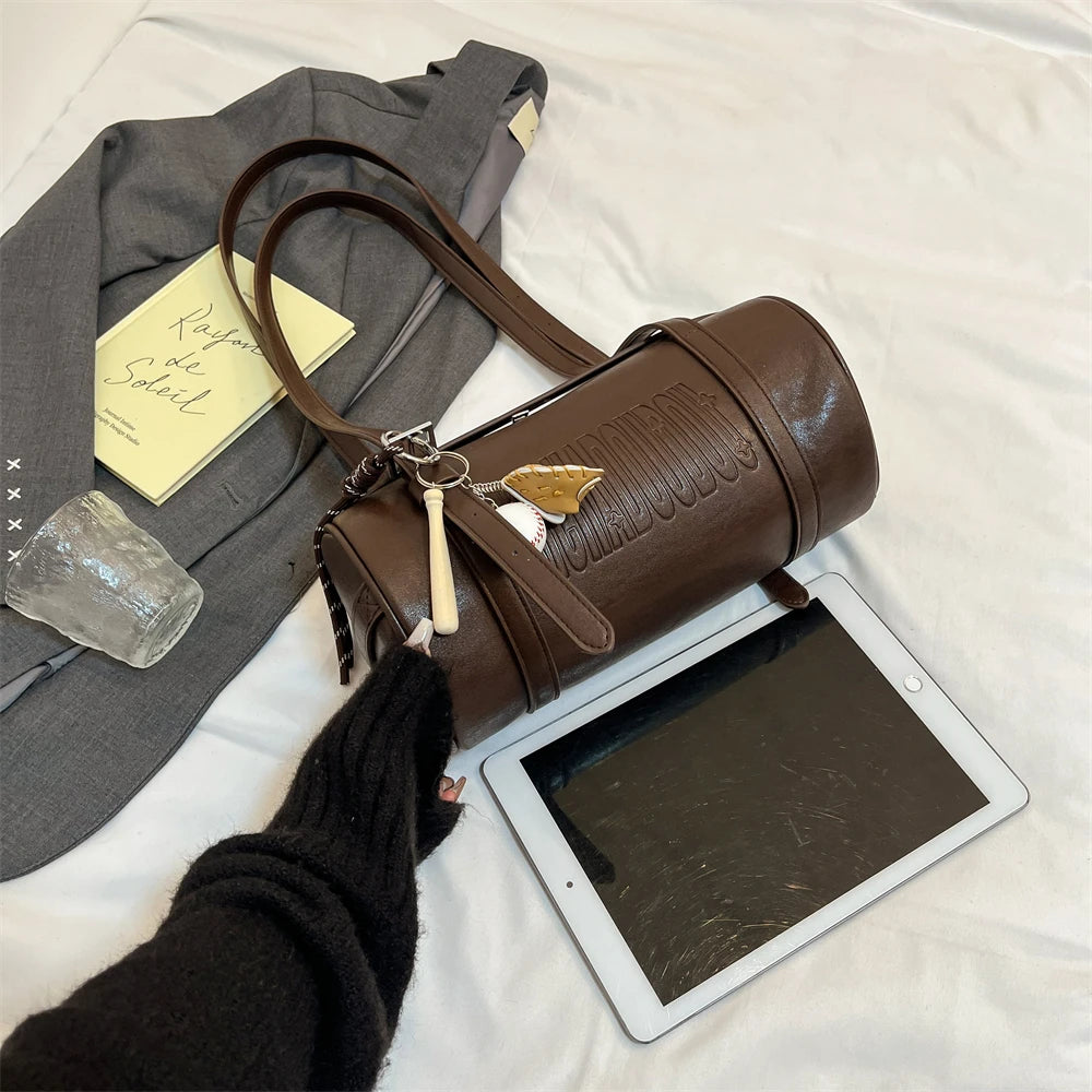 Luxury Cylinder Shoulder Bag