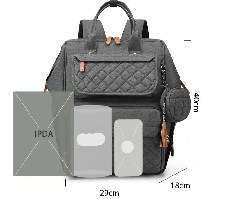 Multi-Compartment Mommy Diaper Backpack