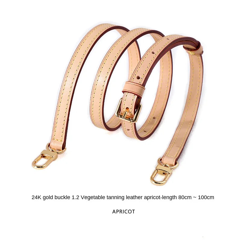 Adjustable Genuine Leather Bag Strap