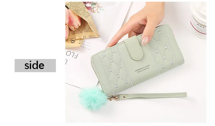 Women's Long Wallet – Large Capacity Wristlet Clutch
