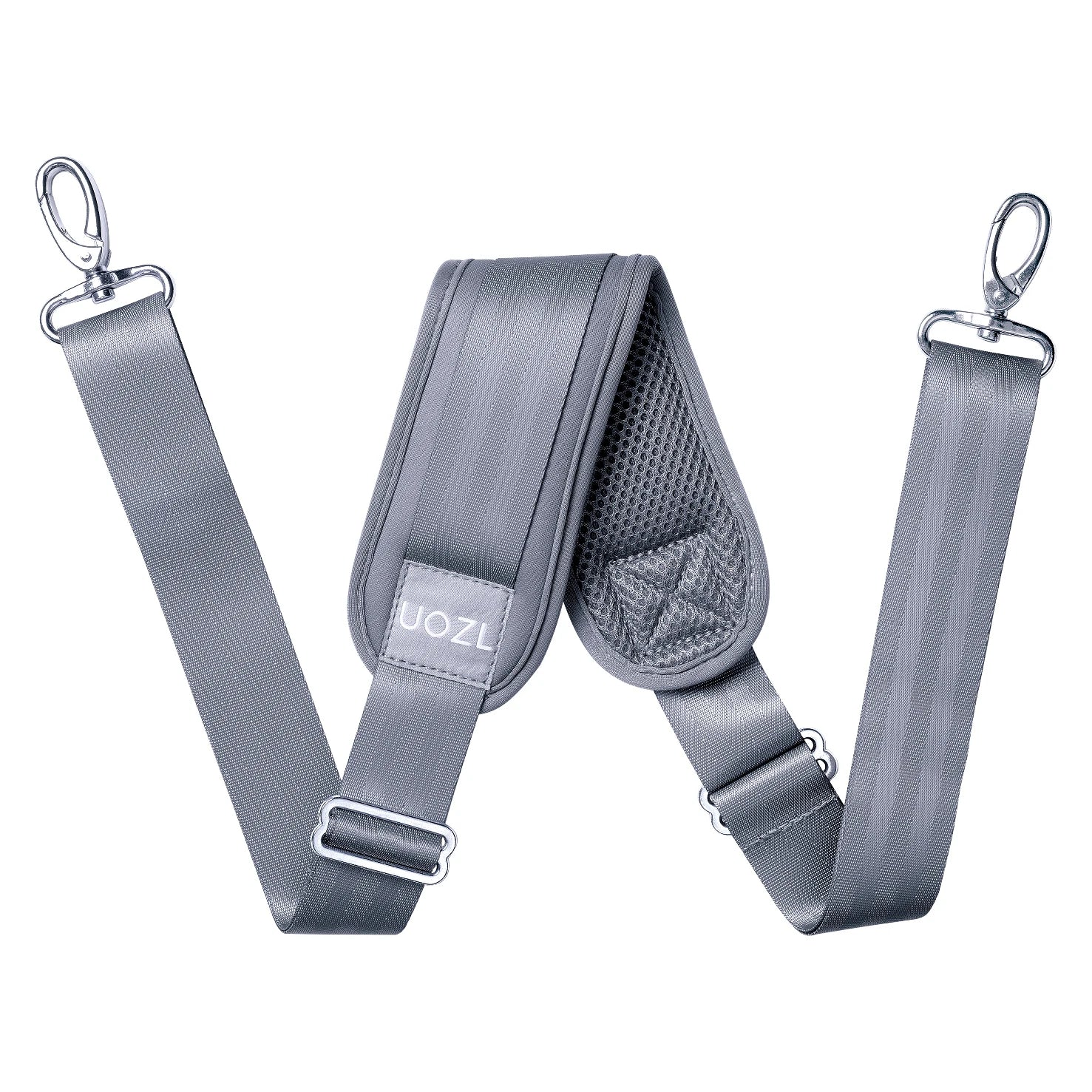 UOZL 79-Inch Adjustable Fabric Shoulder Strap – With Soft Pad & Alloy Hooks for Laptop Bags, Luggage & More