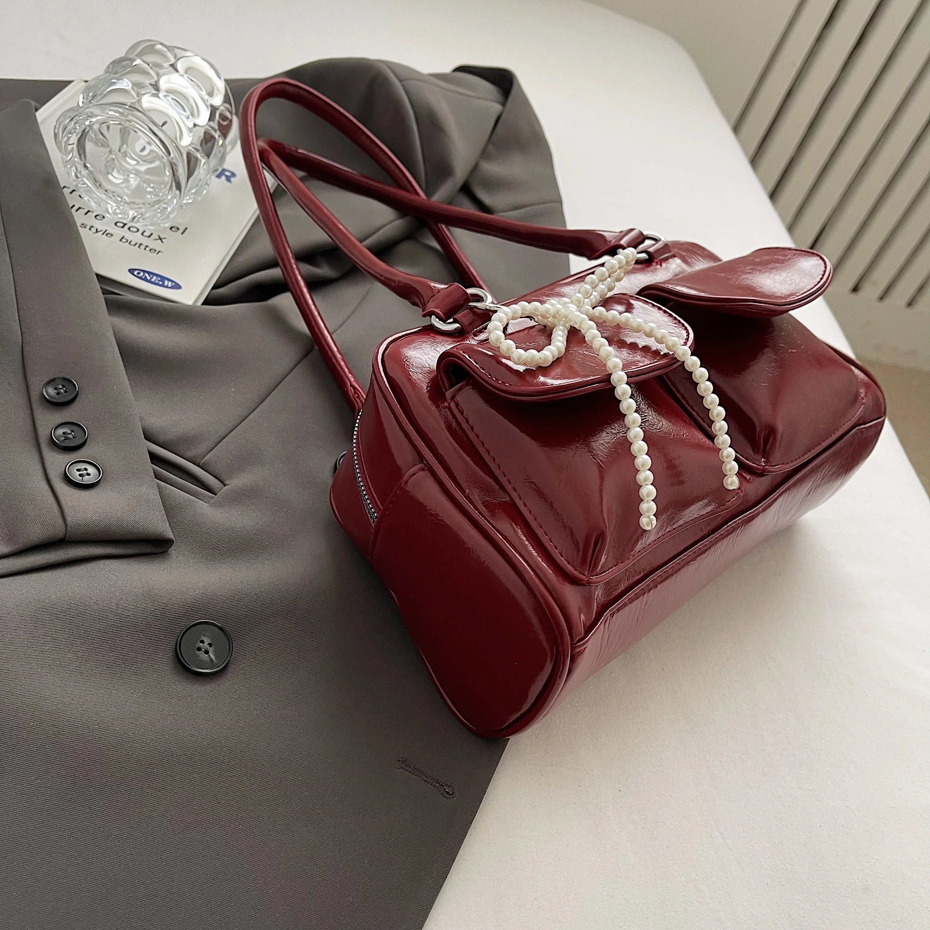 Fashionable Underarm Bow Bag for Women