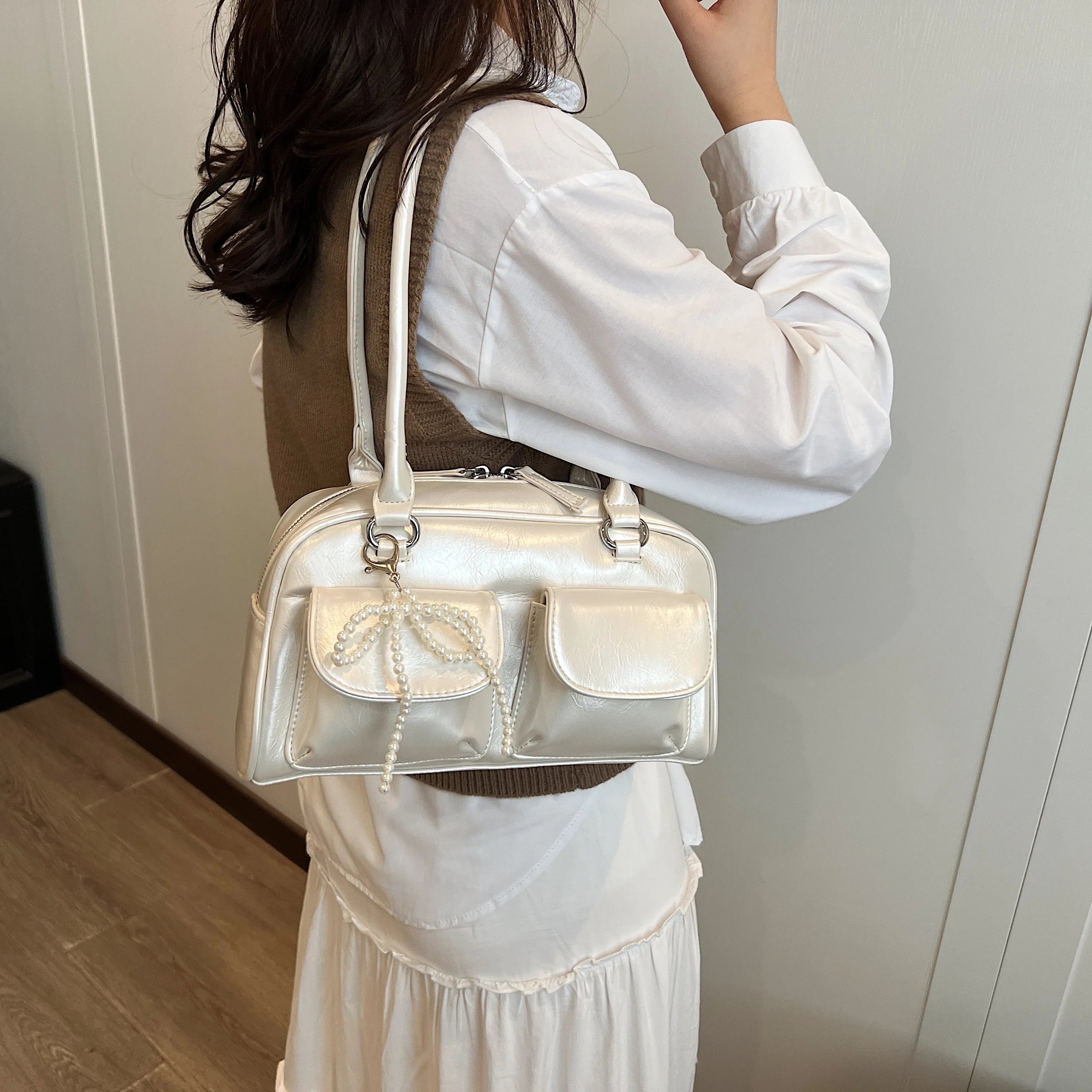 Fashionable Underarm Bow Bag for Women