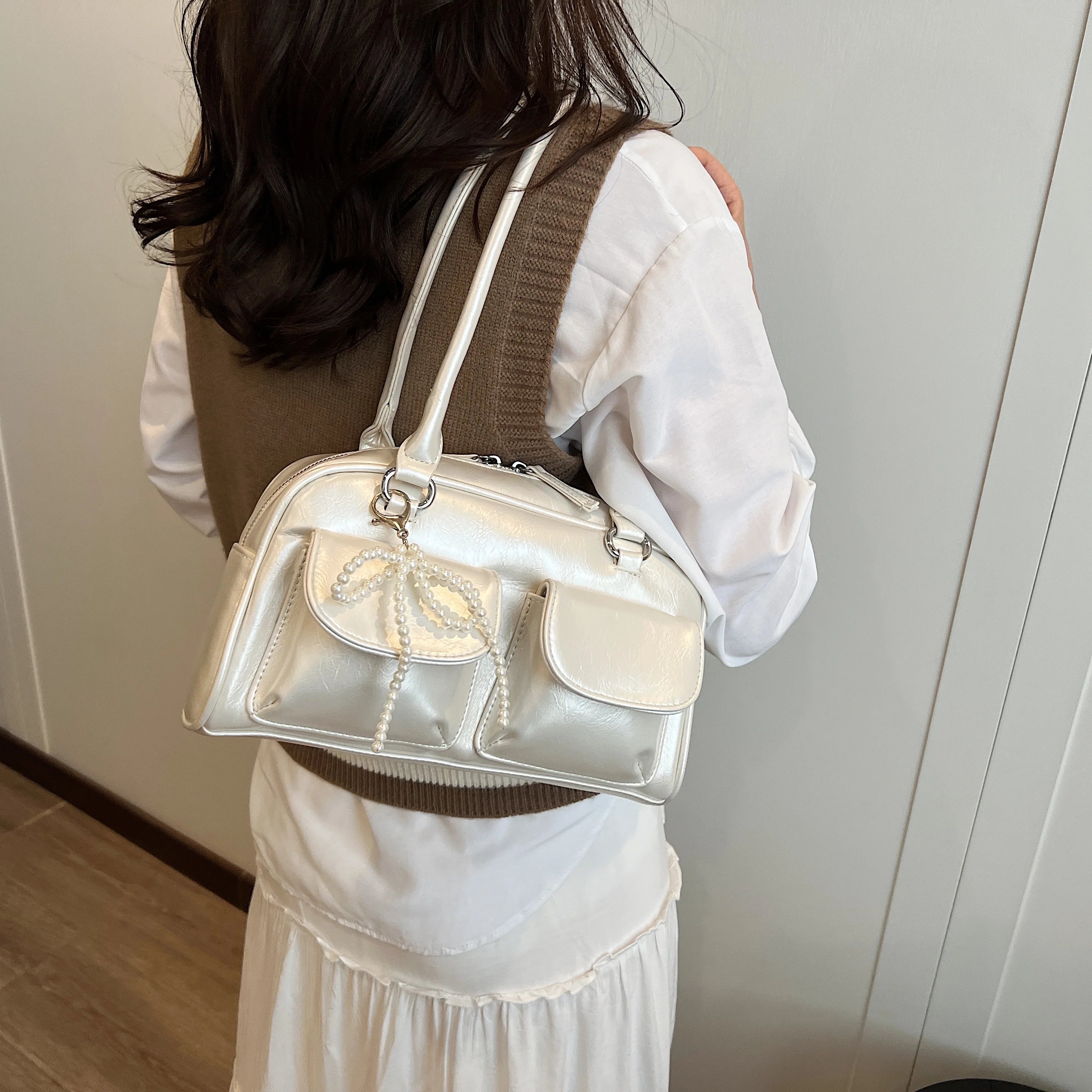 Fashionable Underarm Bow Bag for Women