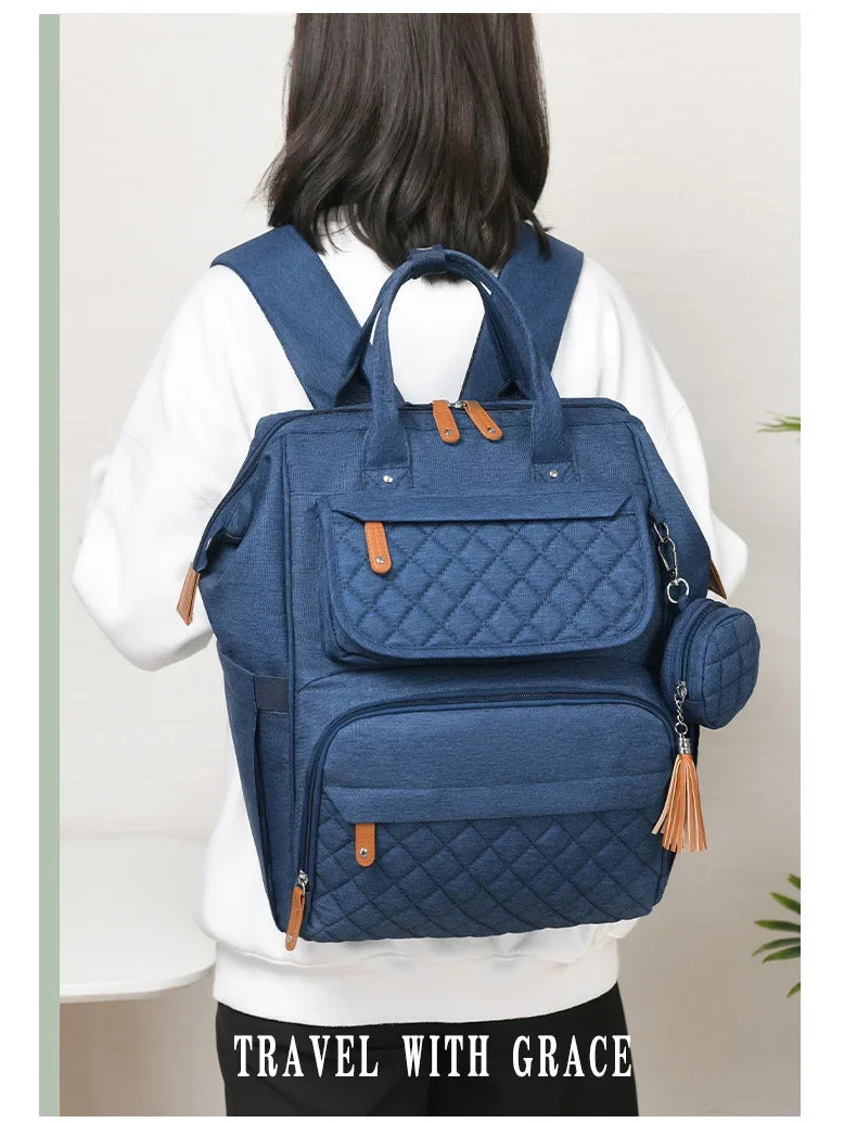Multi-Compartment Mommy Diaper Backpack