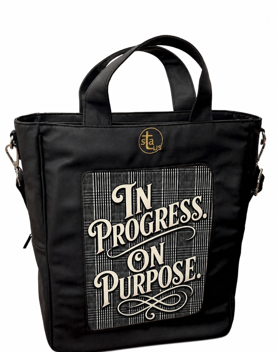 Customizable Tote Bag — Clear Display Pocket