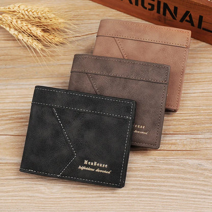 Men's Luxury Leather Wallet with Card Holder and Coin Pocket