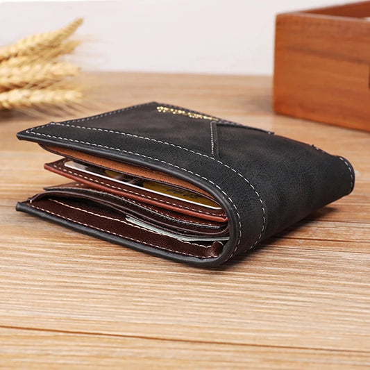 Men's Luxury Leather Wallet with Card Holder and Coin Pocket