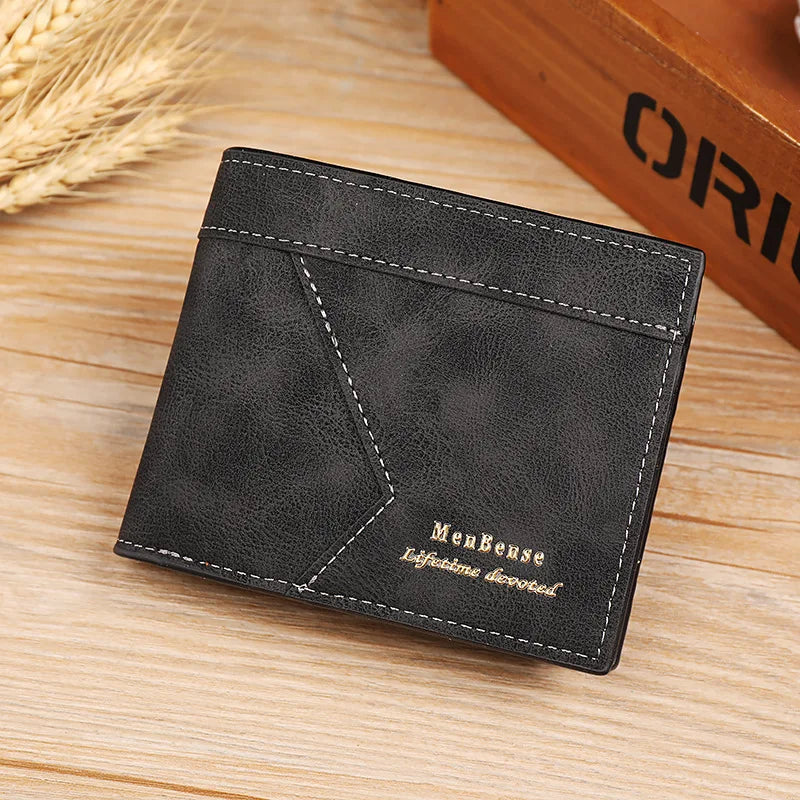 Men's Luxury Leather Wallet with Card Holder and Coin Pocket