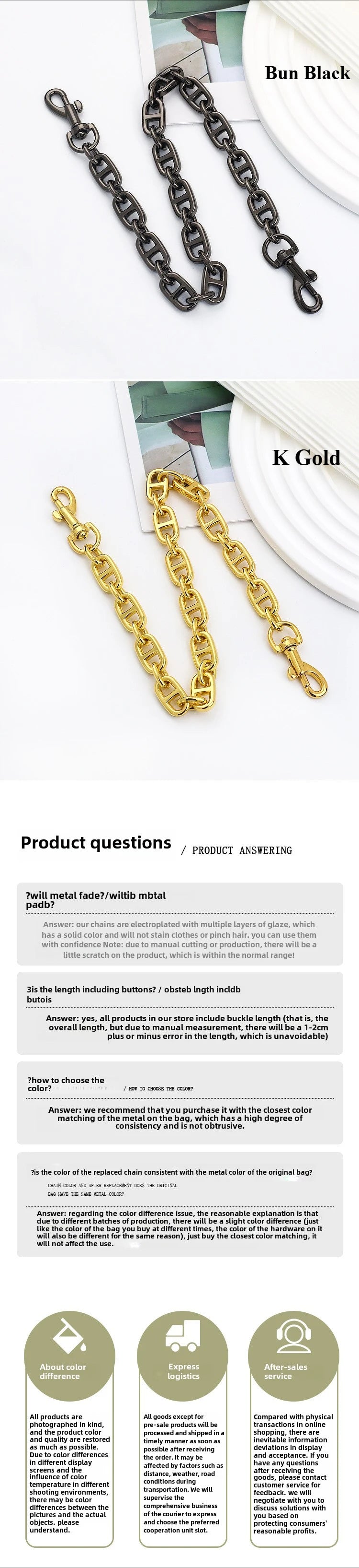 Pig Nose Chain Bag Strap