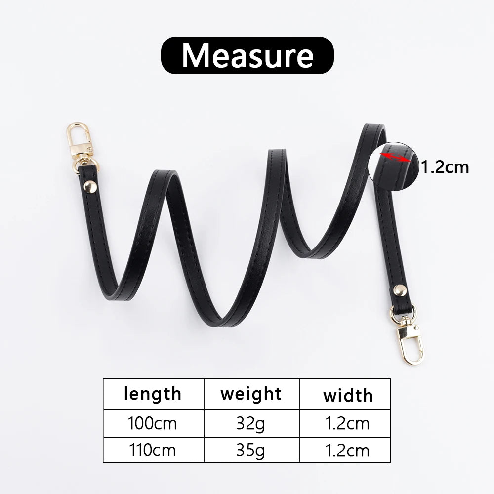 Genuine Cowhide Leather Bag Strap – 100cm/110cm Replacement Belt for Handbags, Shoulder & Crossbody Bags